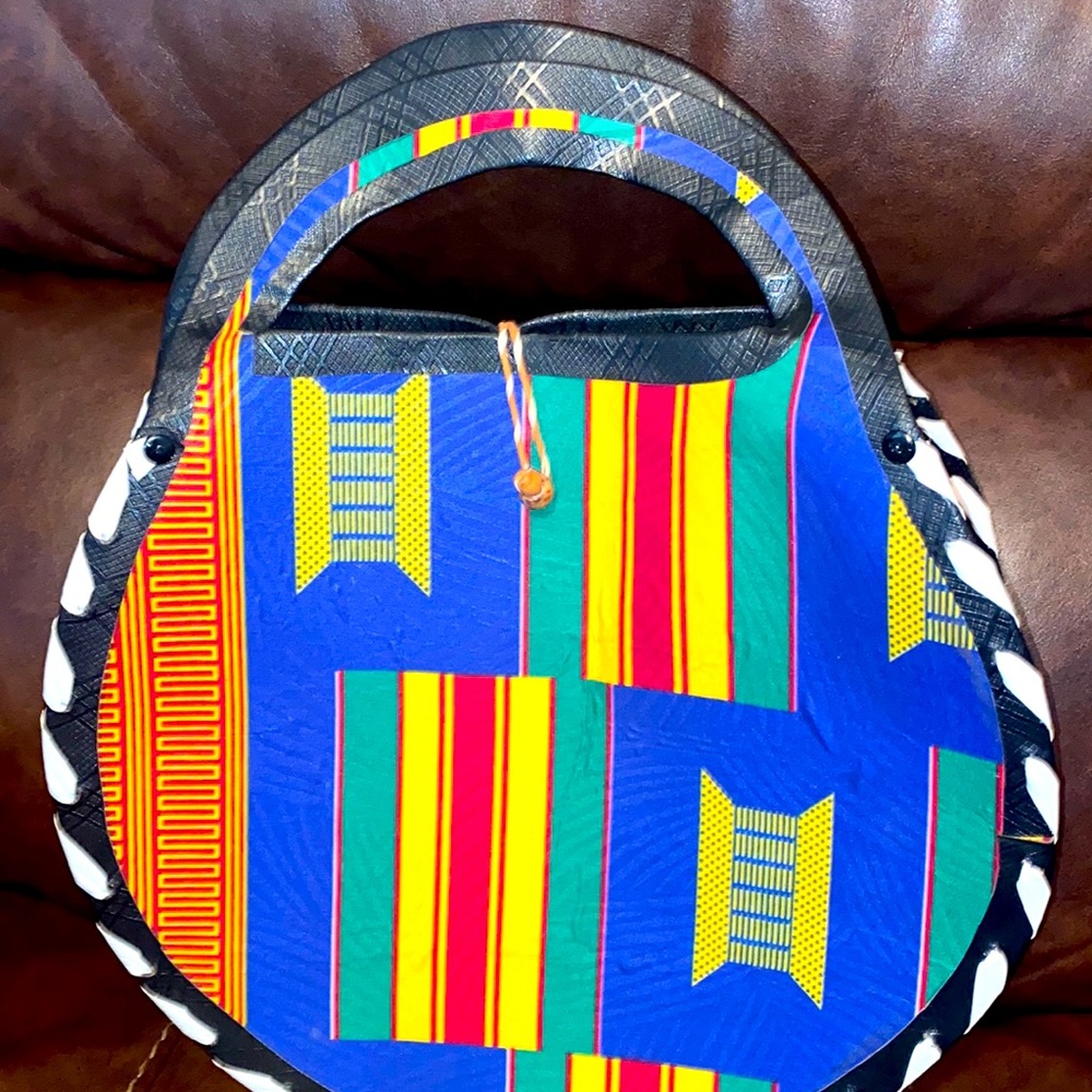 African kente fabric bag